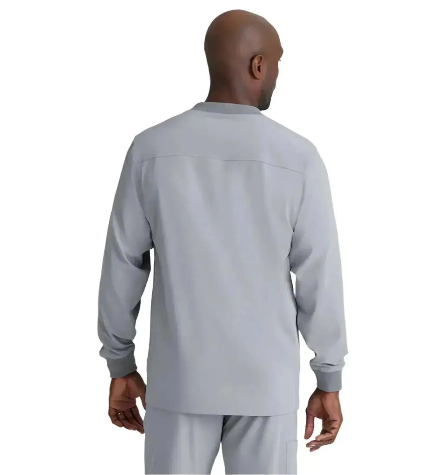 SKECHERS™ by Barco Structure 3-Pocket Crewneck Warmup Scrub Jacket-XL