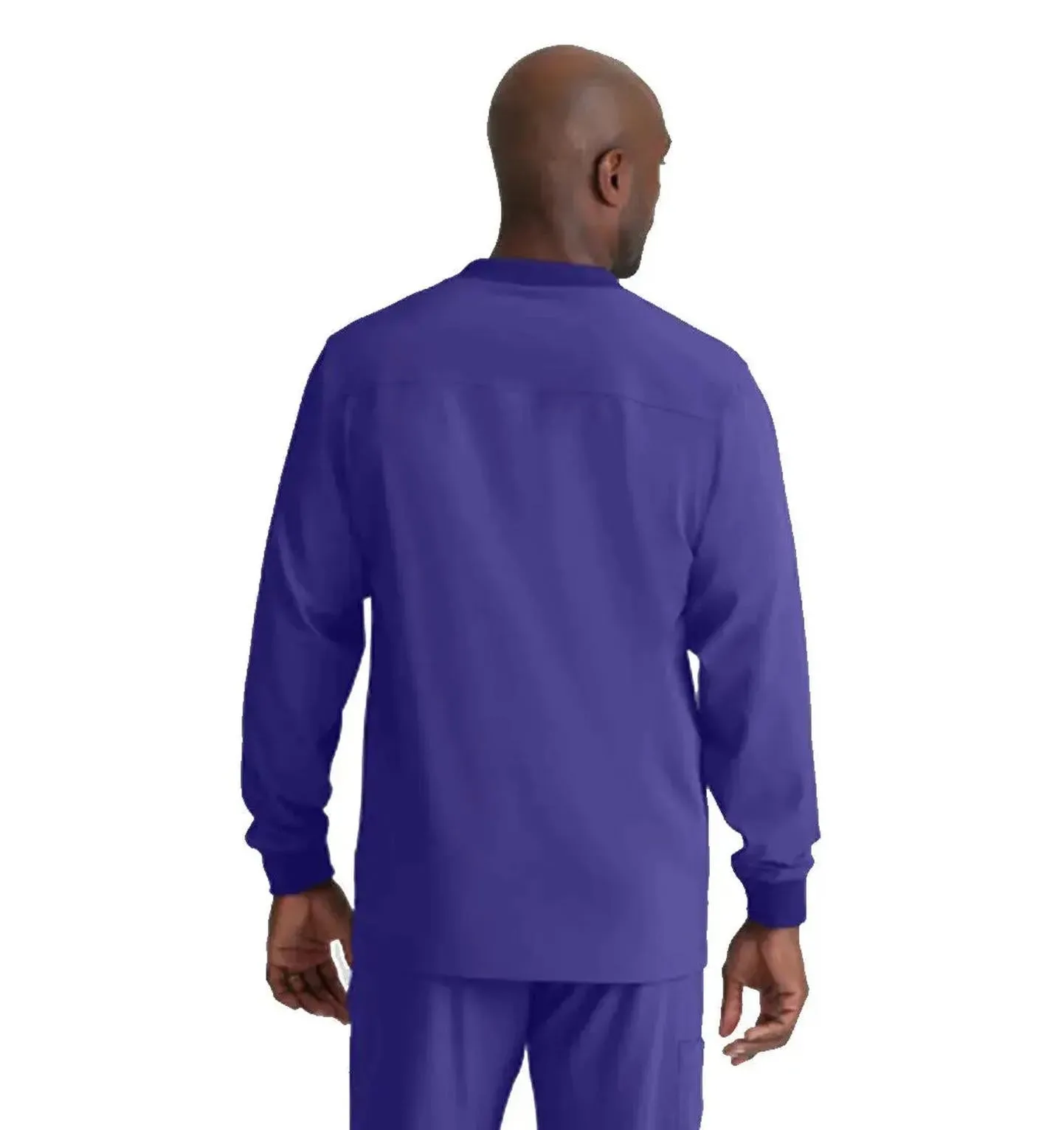 SKECHERS™ by Barco Structure 3-Pocket Crewneck Warmup Scrub Jacket-XL