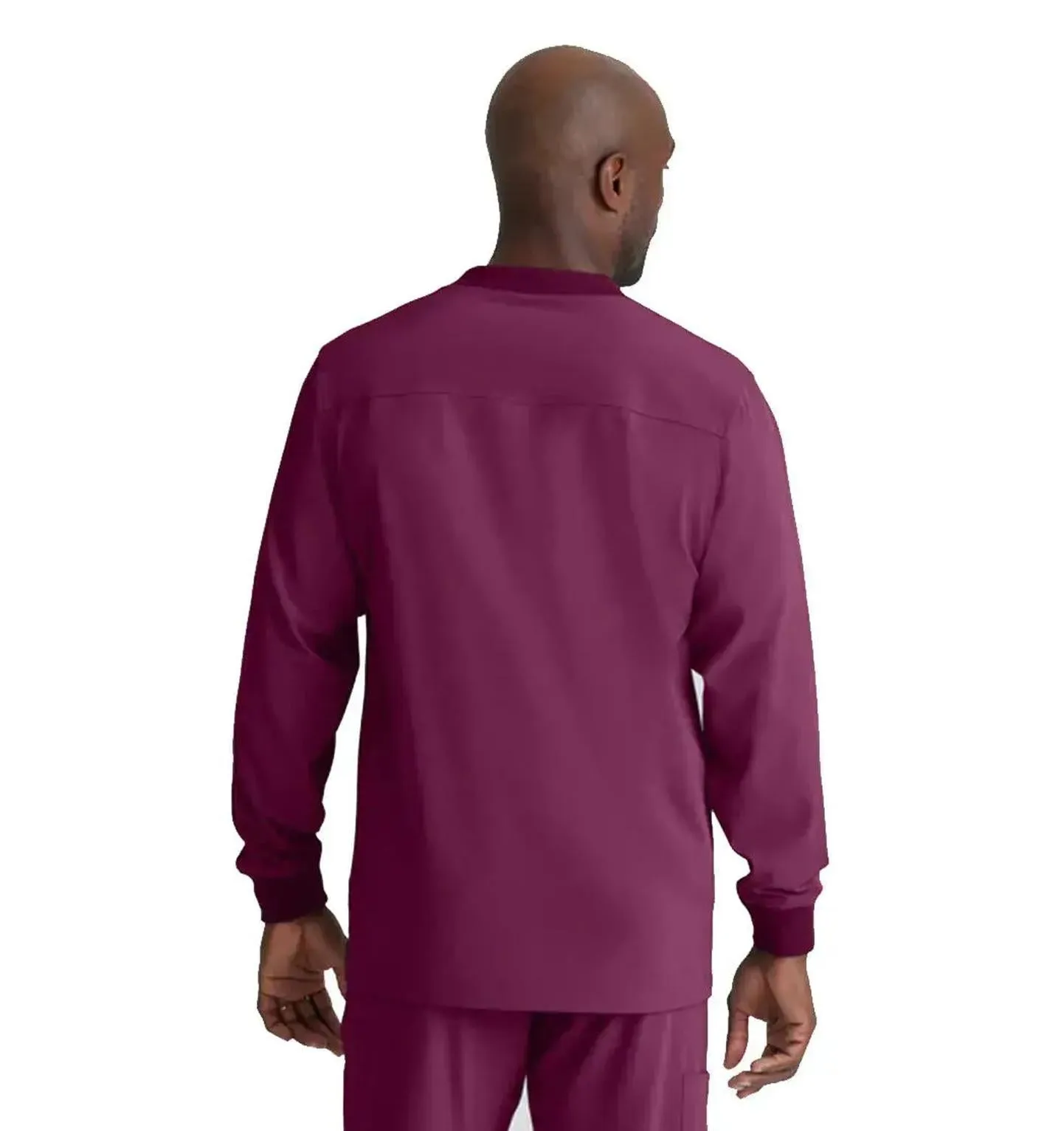 SKECHERS™ by Barco Structure 3-Pocket Crewneck Warmup Scrub Jacket-XL