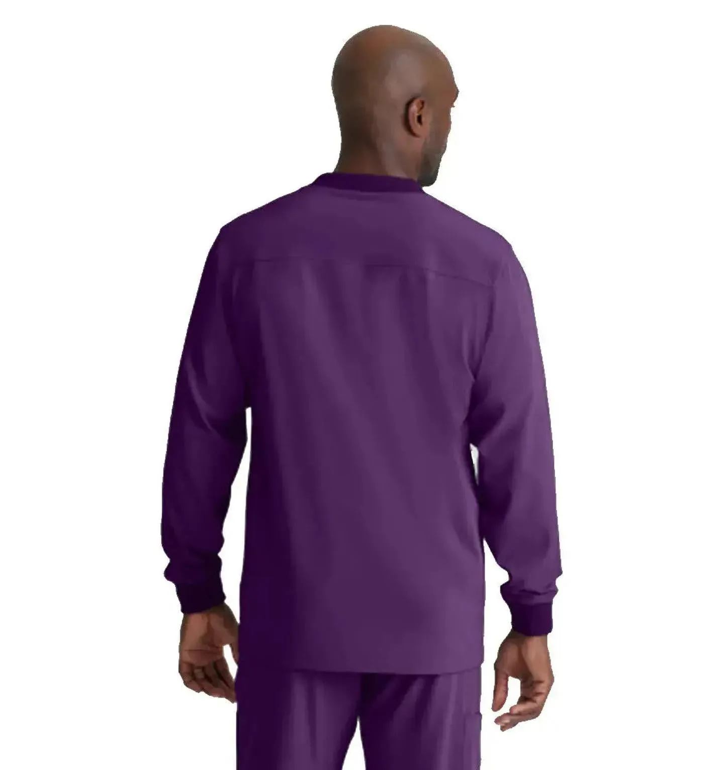 SKECHERS™ by Barco Structure 3-Pocket Crewneck Warmup Scrub Jacket-XL