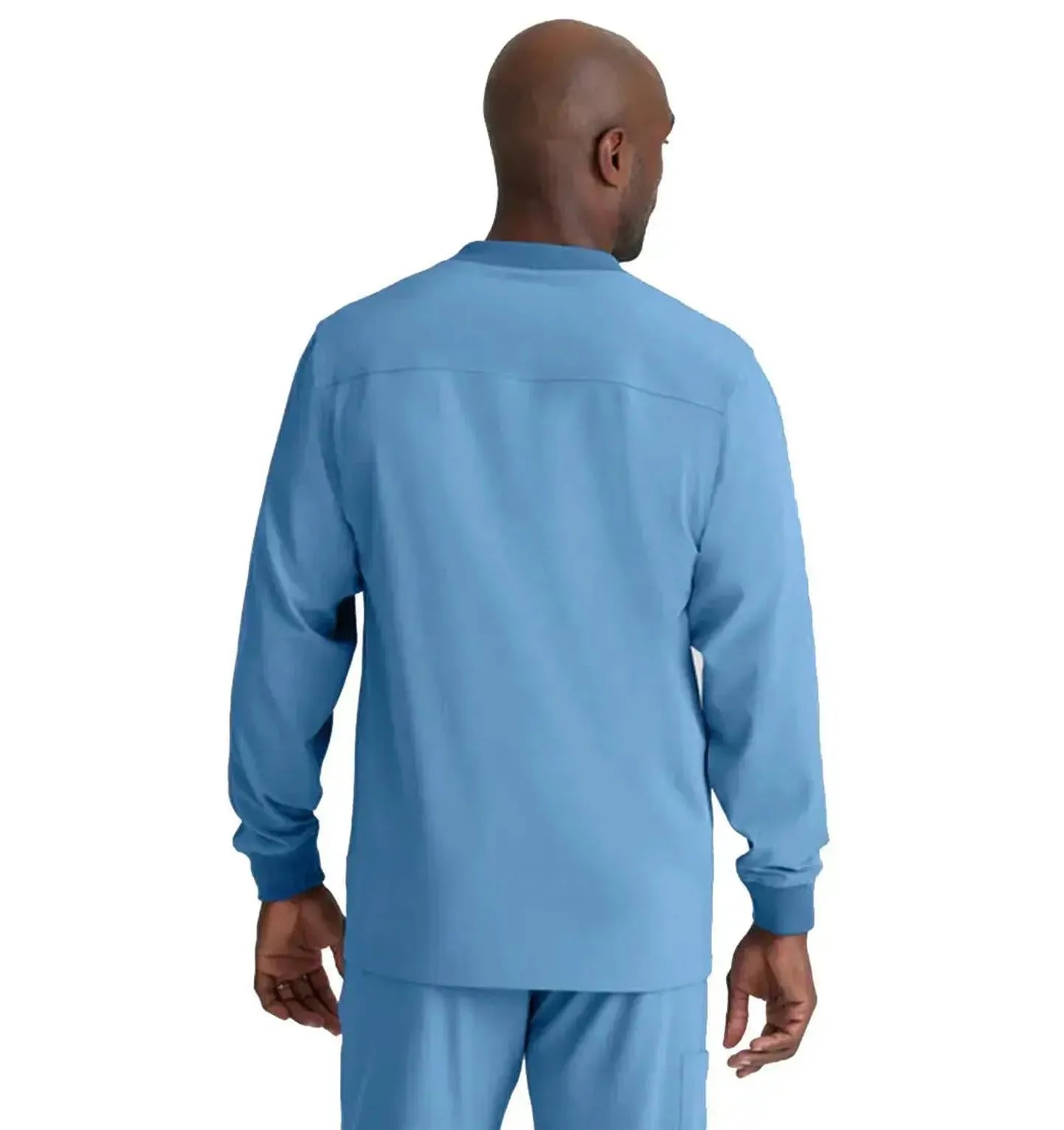 SKECHERS™ by Barco Structure 3-Pocket Crewneck Warmup Scrub Jacket-XL