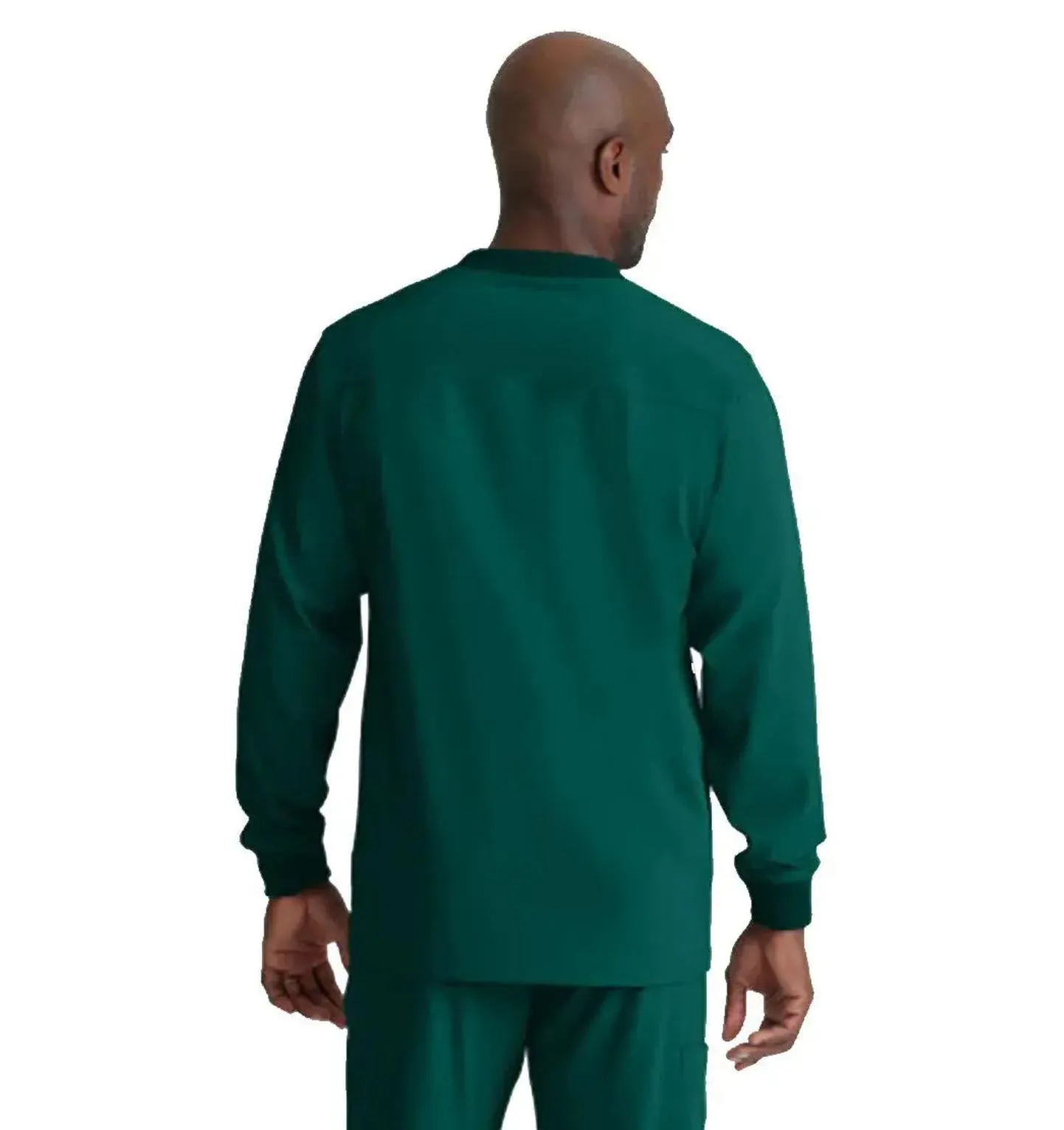 SKECHERS™ by Barco Structure 3-Pocket Crewneck Warmup Scrub Jacket-XL