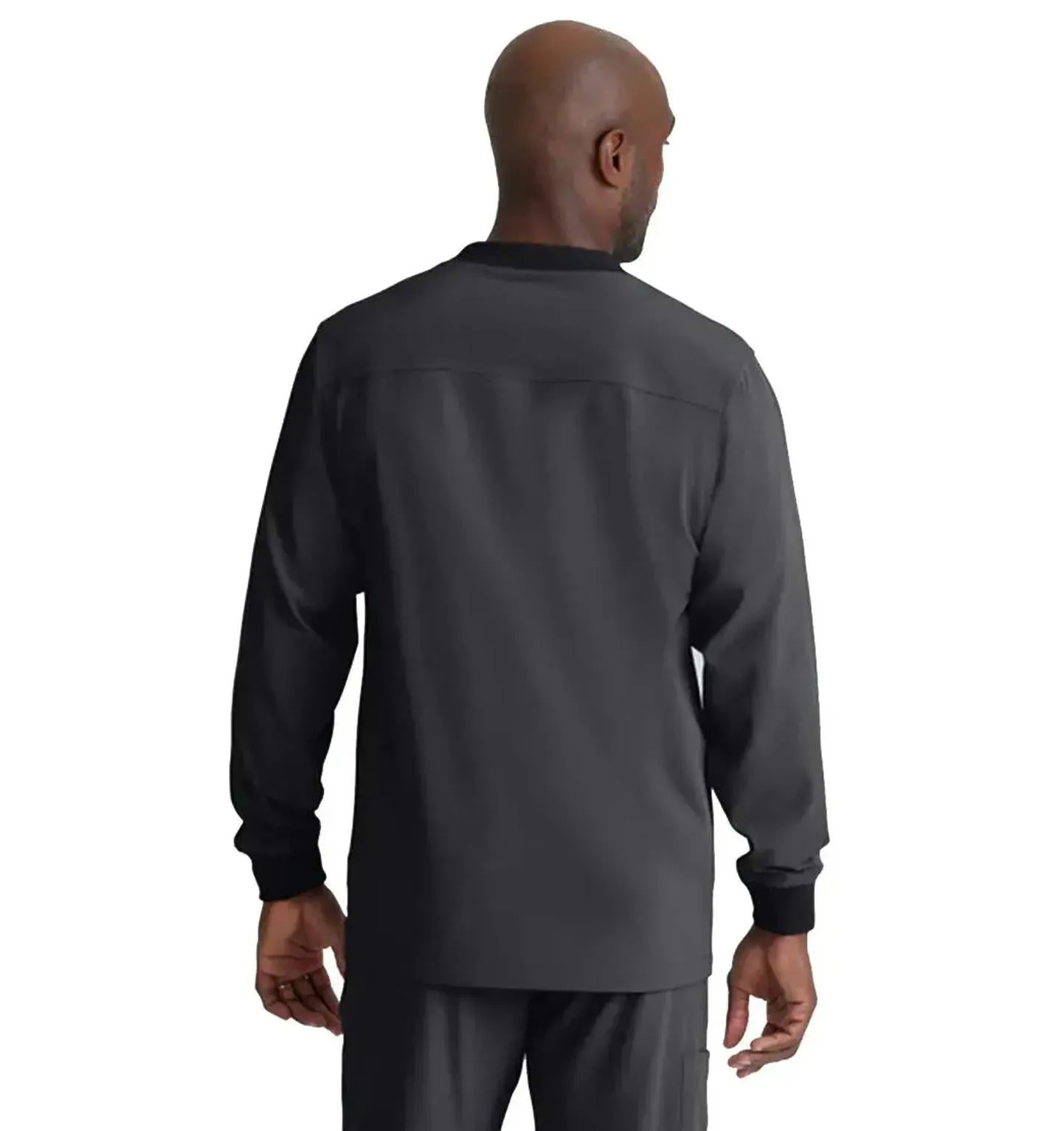 SKECHERS™ by Barco Structure 3-Pocket Crewneck Warmup Scrub Jacket-XL