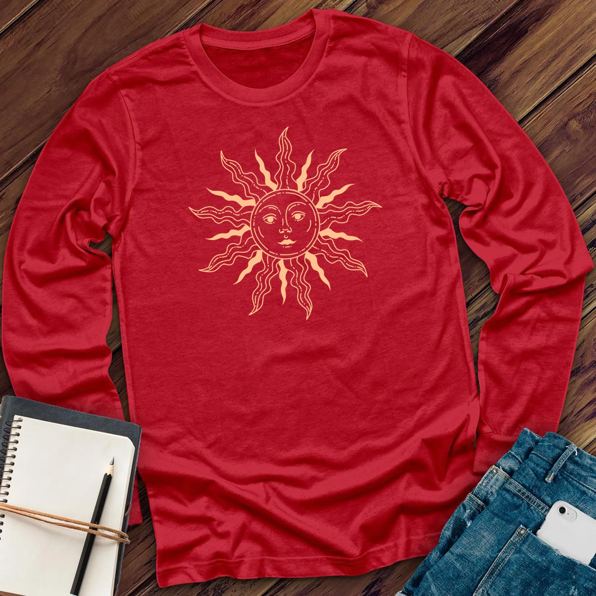 Sketched Sun Long Sleeve