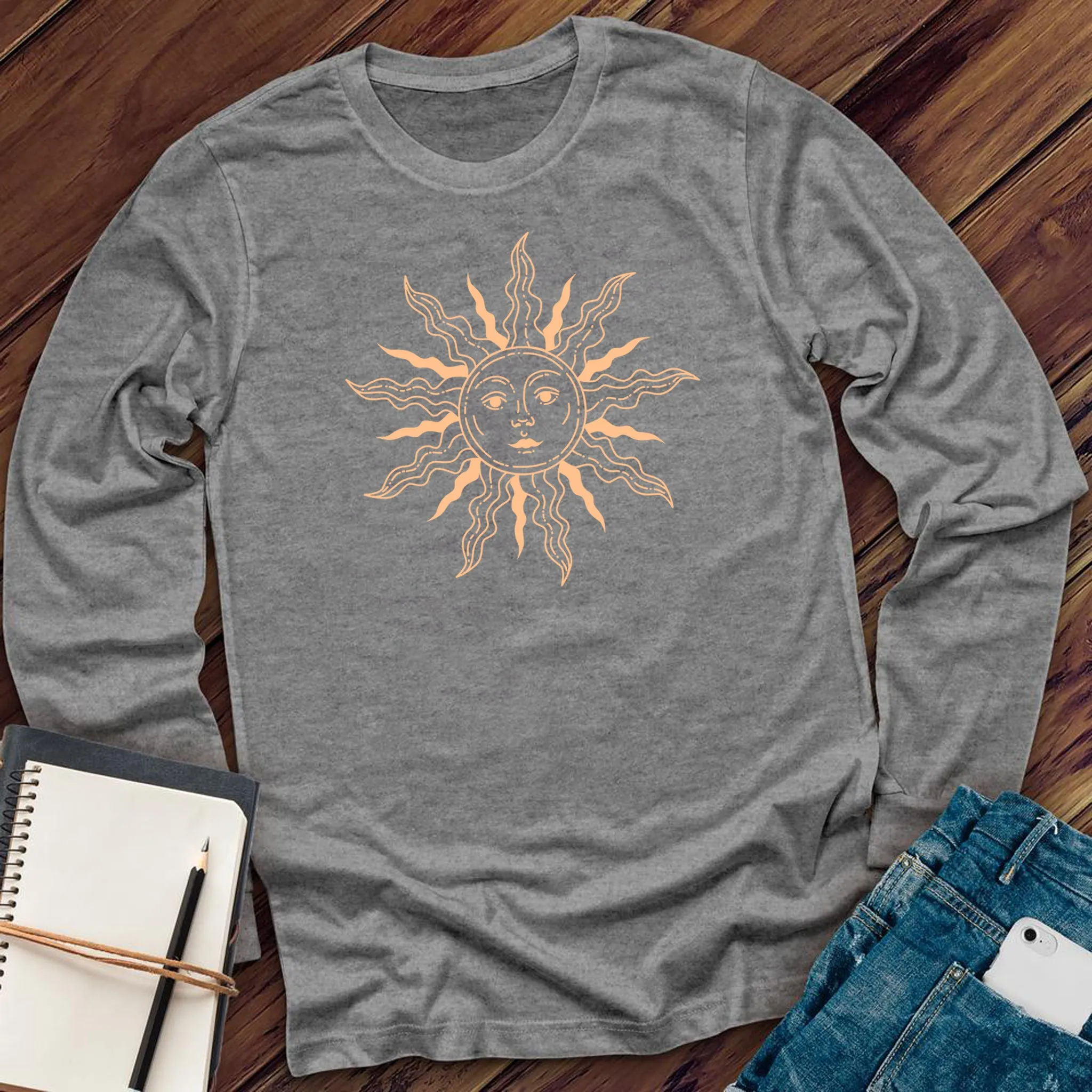 Sketched Sun Long Sleeve