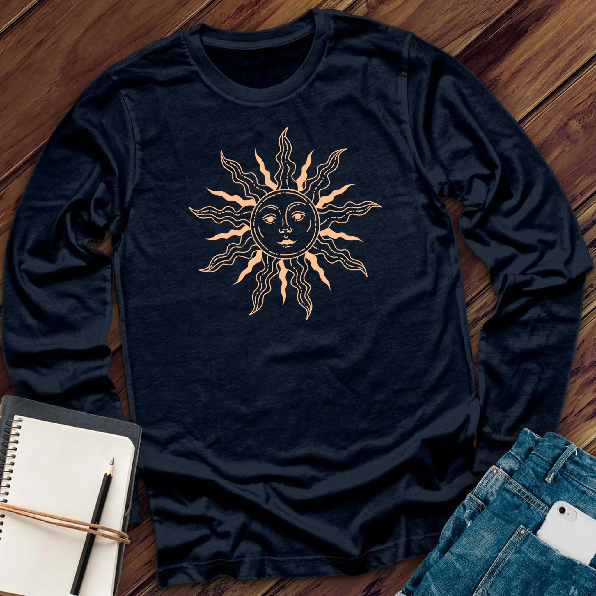 Sketched Sun Long Sleeve
