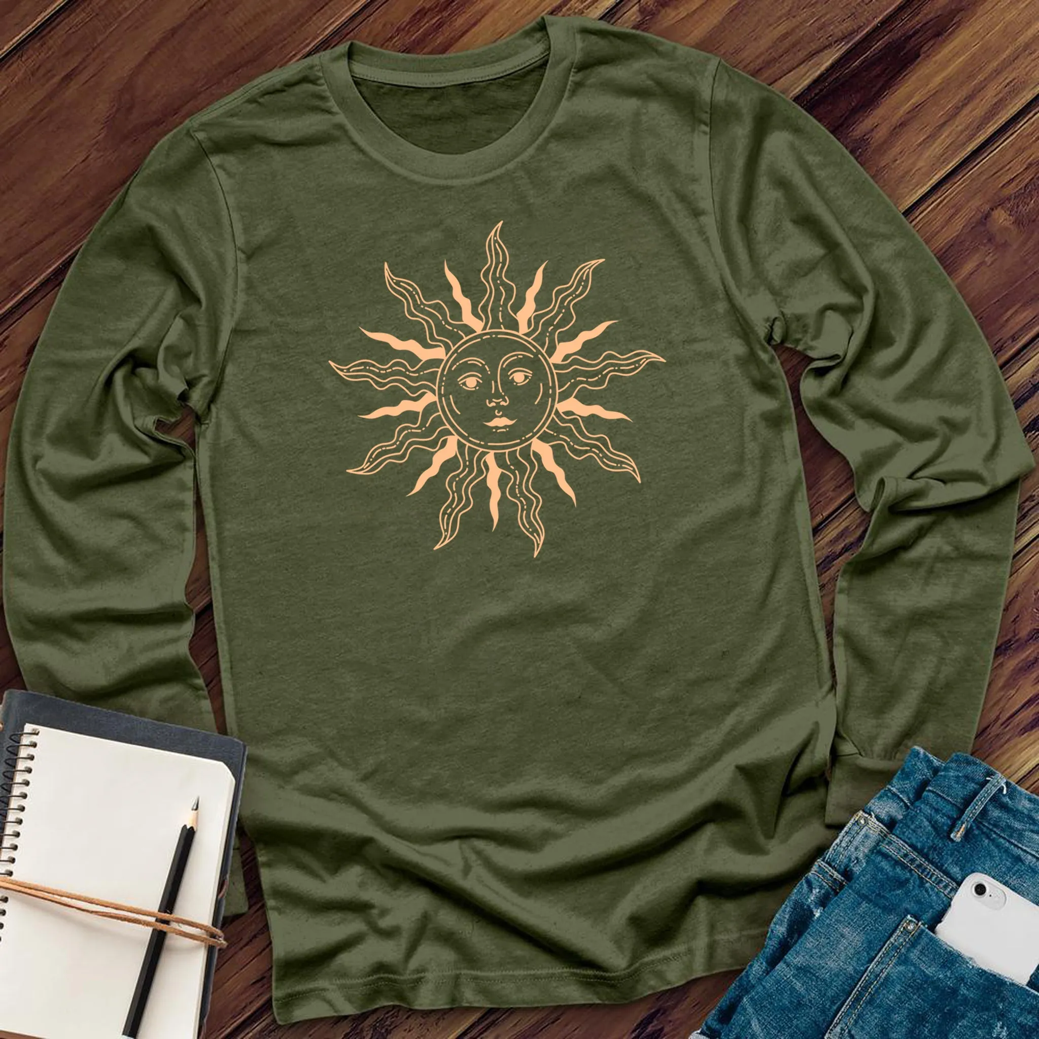 Sketched Sun Long Sleeve