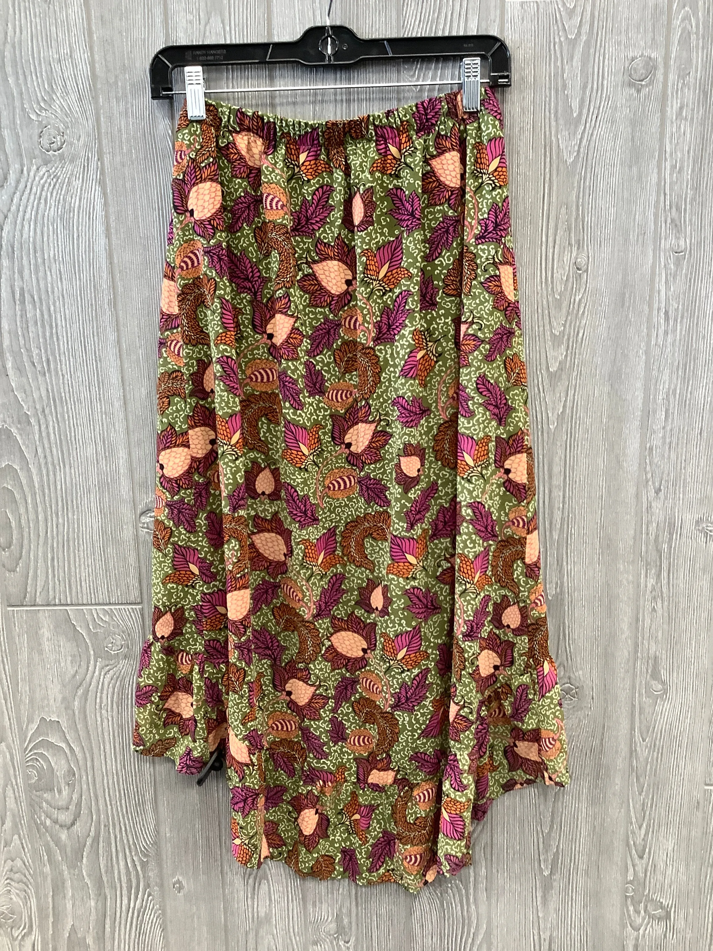 Skirt Midi By Chenault In Green, Size: 4