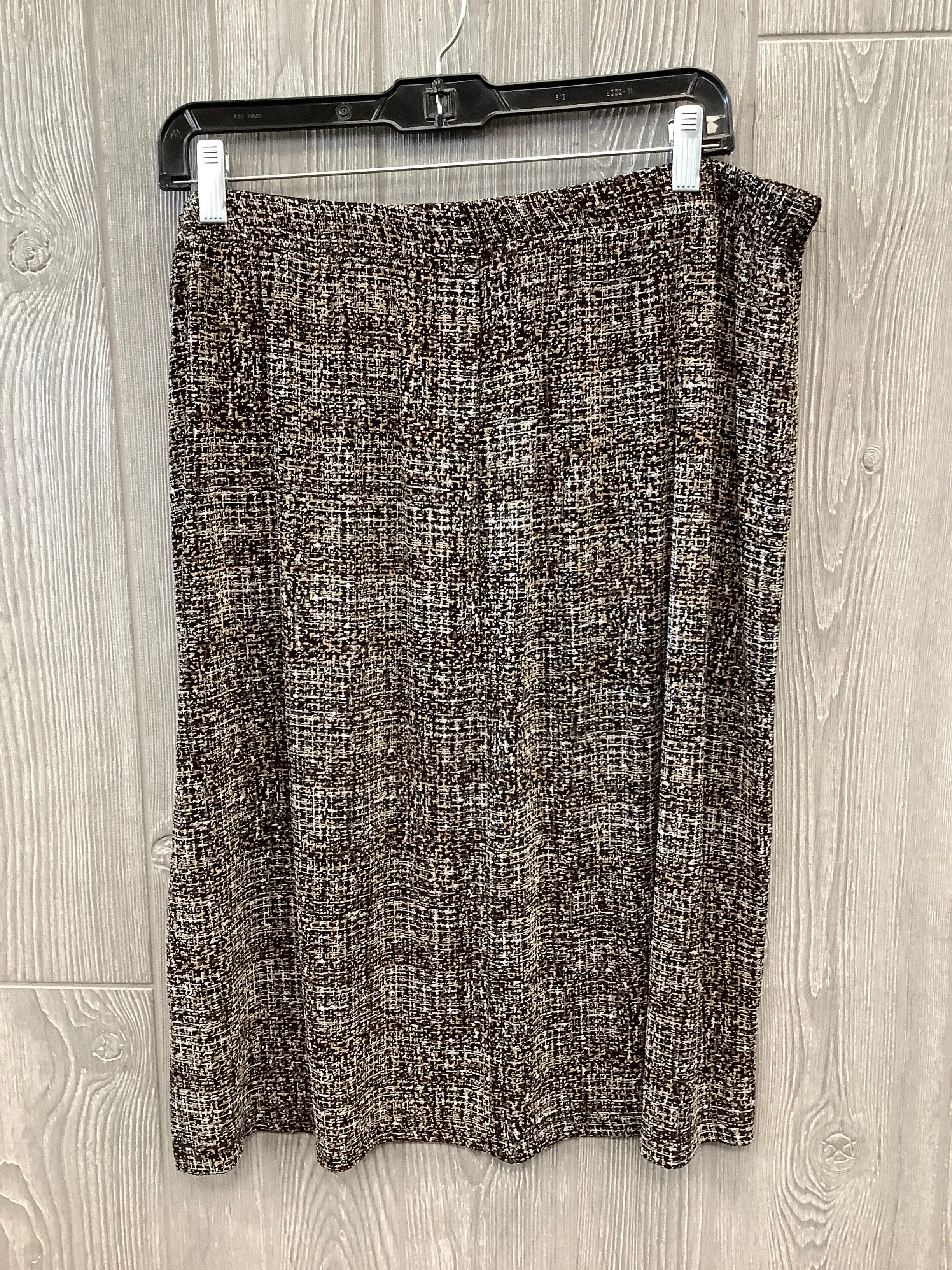 Skirt Midi By Clothes Mentor In Brown, Size: 20