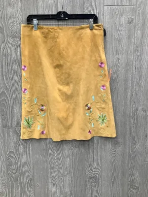 Skirt Midi By Clothes Mentor In Yellow, Size: 12
