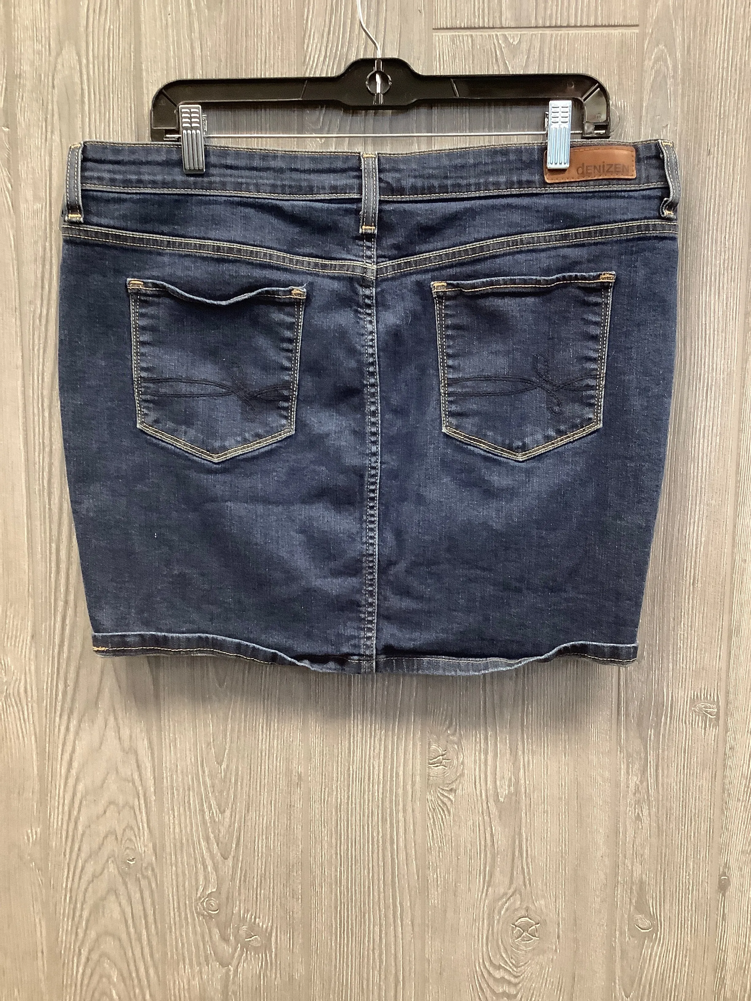 Skirt Midi By Denizen By Levis In Blue Denim, Size: 16