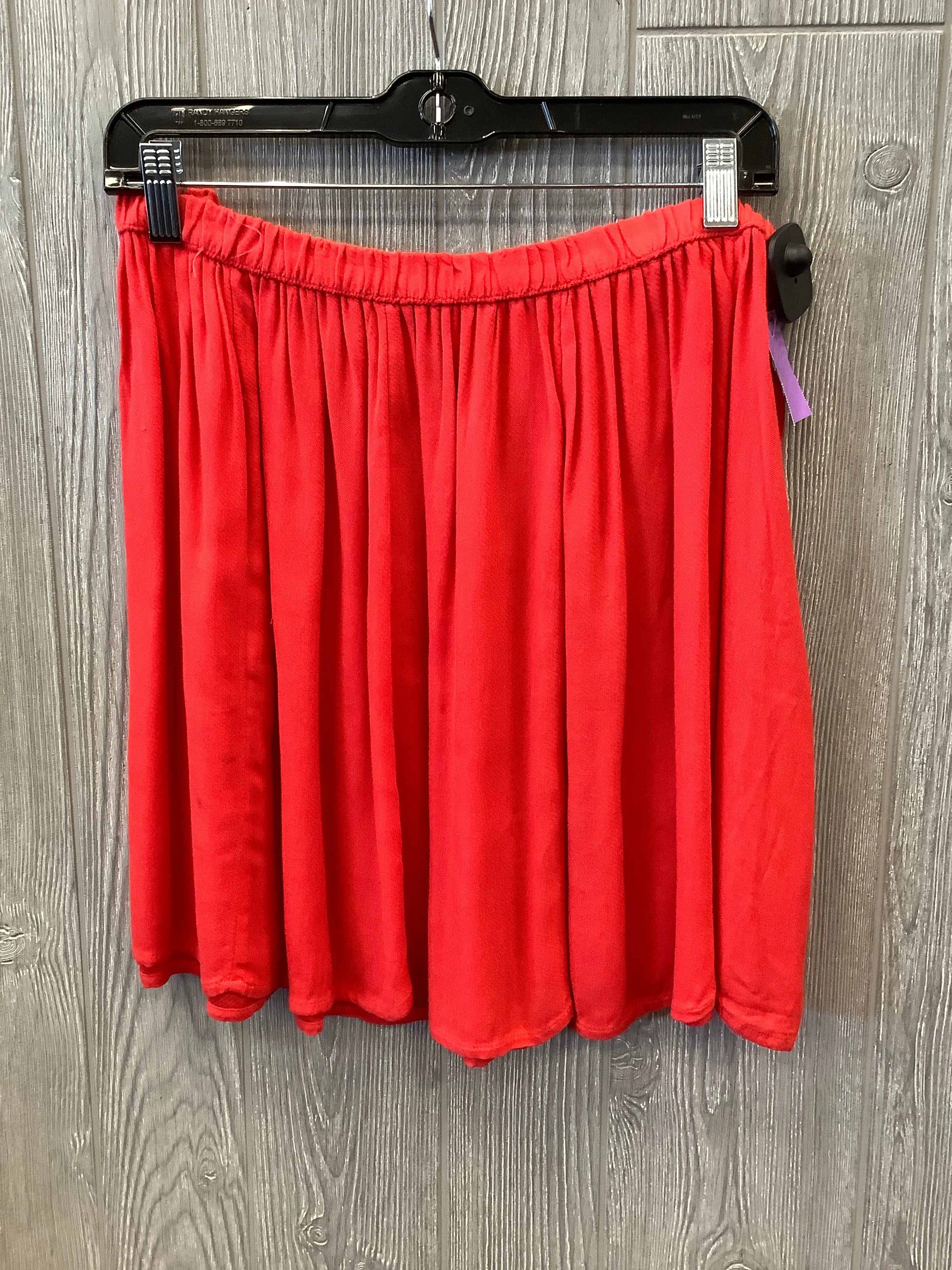 Skirt Midi By Gap In Red, Size: 12