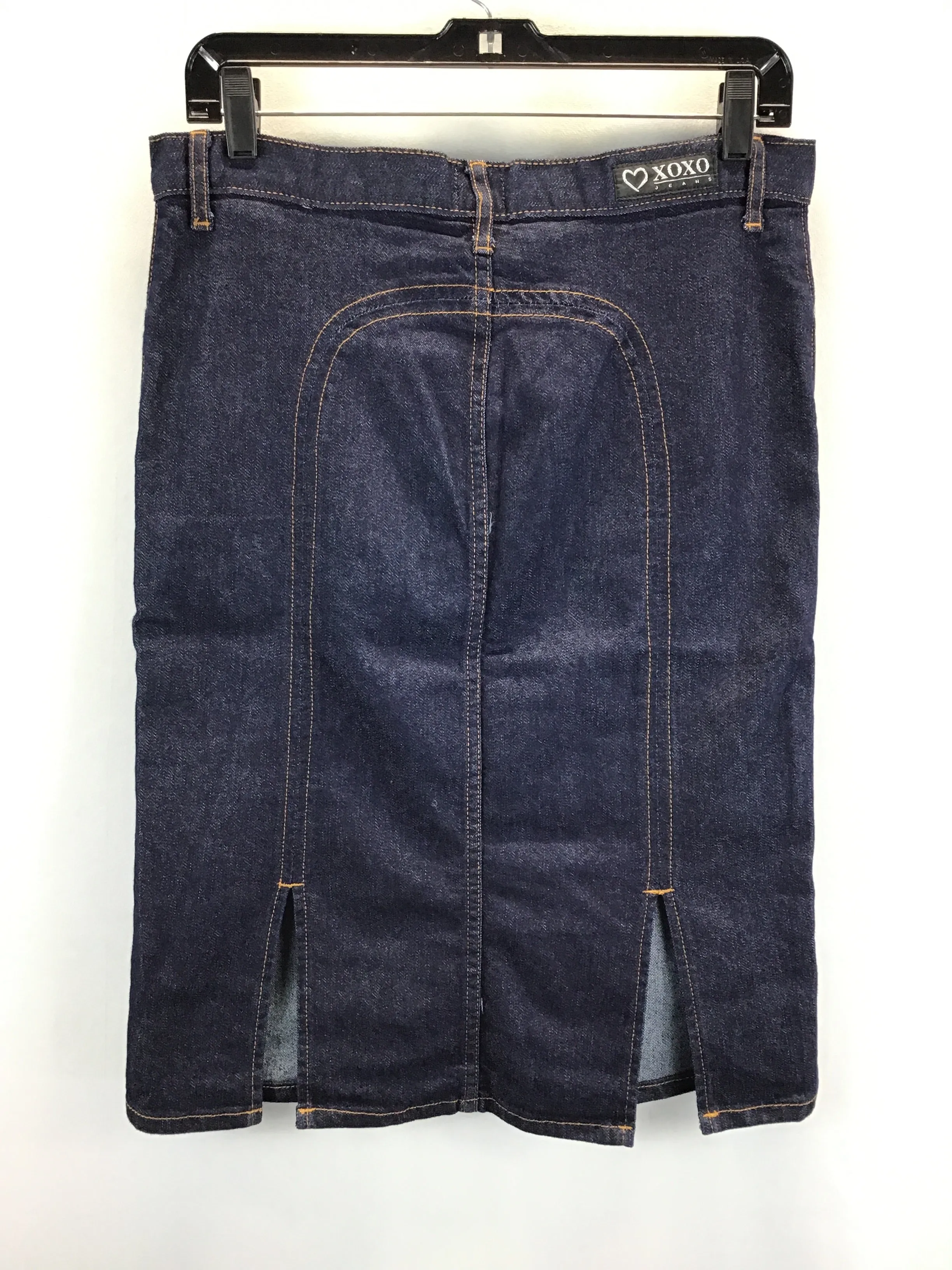 Skirt Midi By Xoxo In Blue Denim, Size: 10