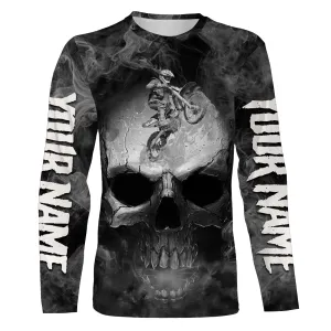 Skull Personalized Dirt Bike Jersey Custom Number Name Motorcycle Shirt Off-Road Motocross Racing