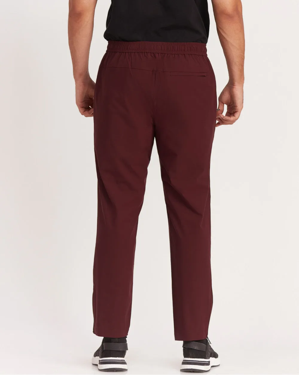 Slim Fit Performance Tech Joggers - Maroon