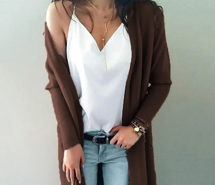 Slim Knitted Cardigan Sweater