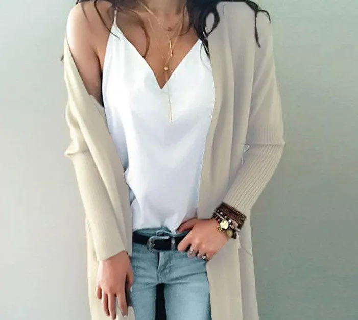 Slim Knitted Cardigan Sweater