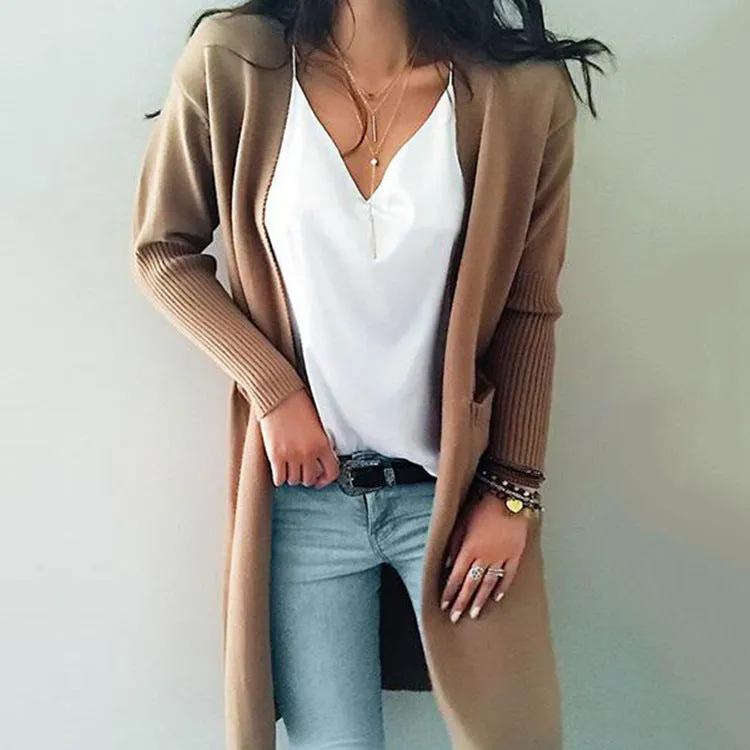 Slim Knitted Cardigan Sweater