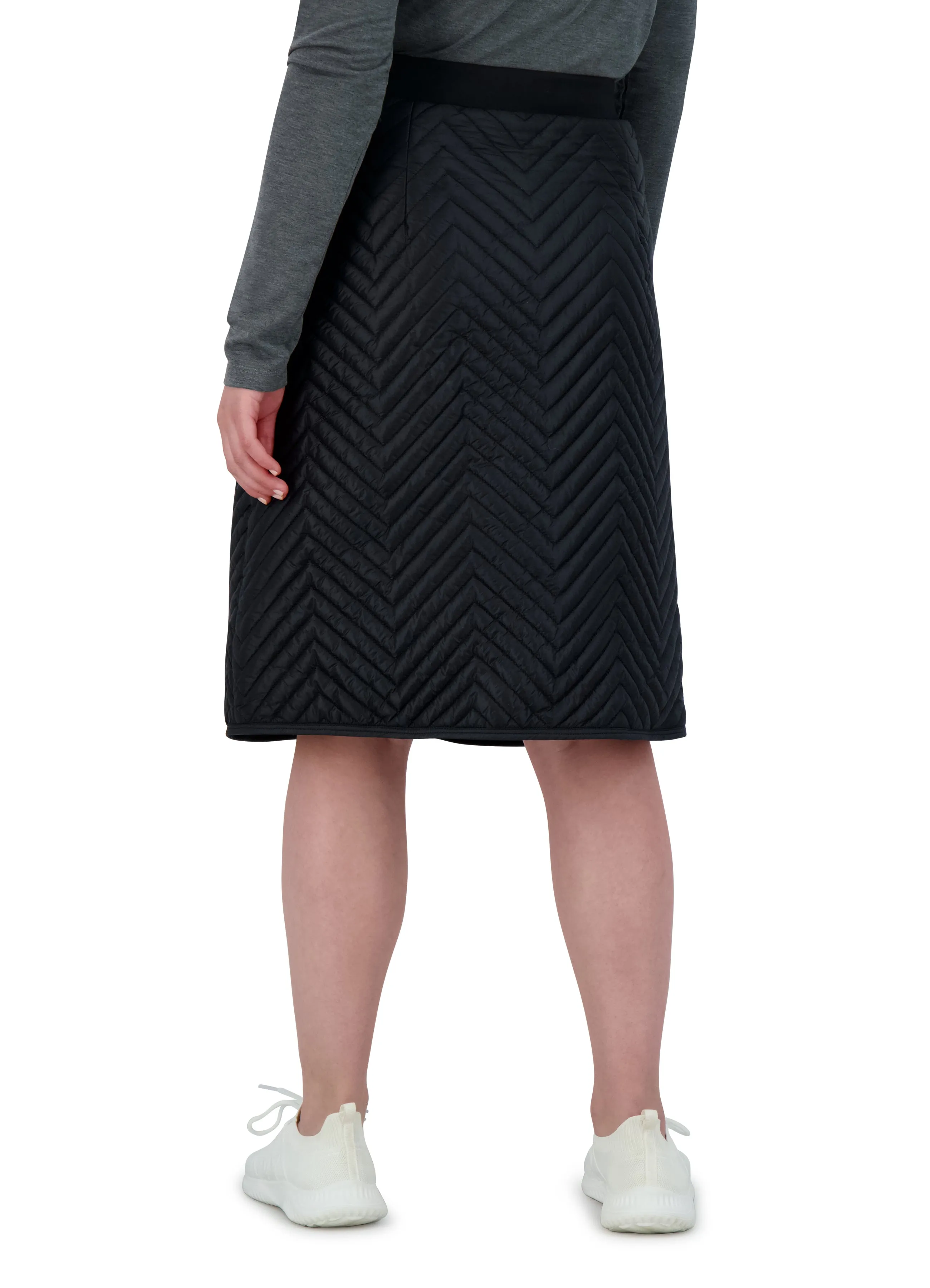 SNOGA Zip Front Quilted  Skirt