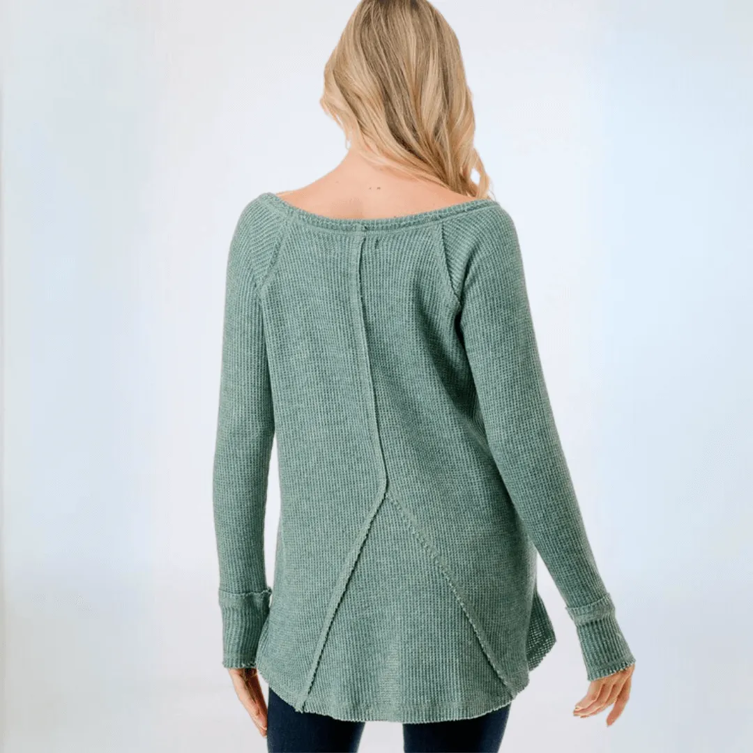 Soft & Cozy Thumbhole Sweater Made in USA