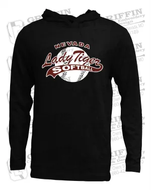 Soft-Tek T-Shirt Hoodie - Softball - Nevada Tigers 21-X