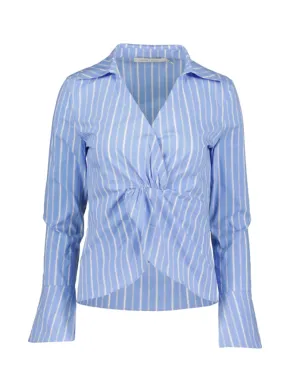 Spencer Twist Blouse, Mineral Stripe