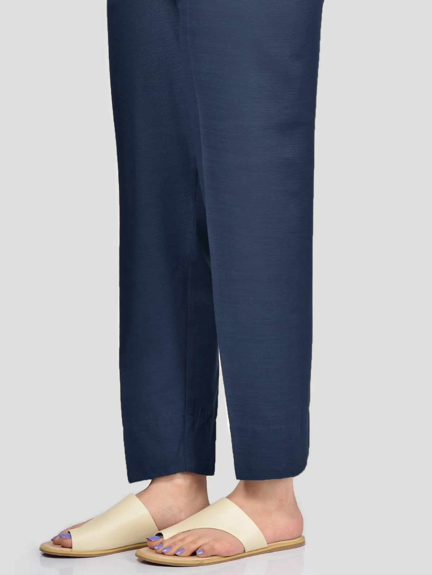 Straight Trouser-Blue