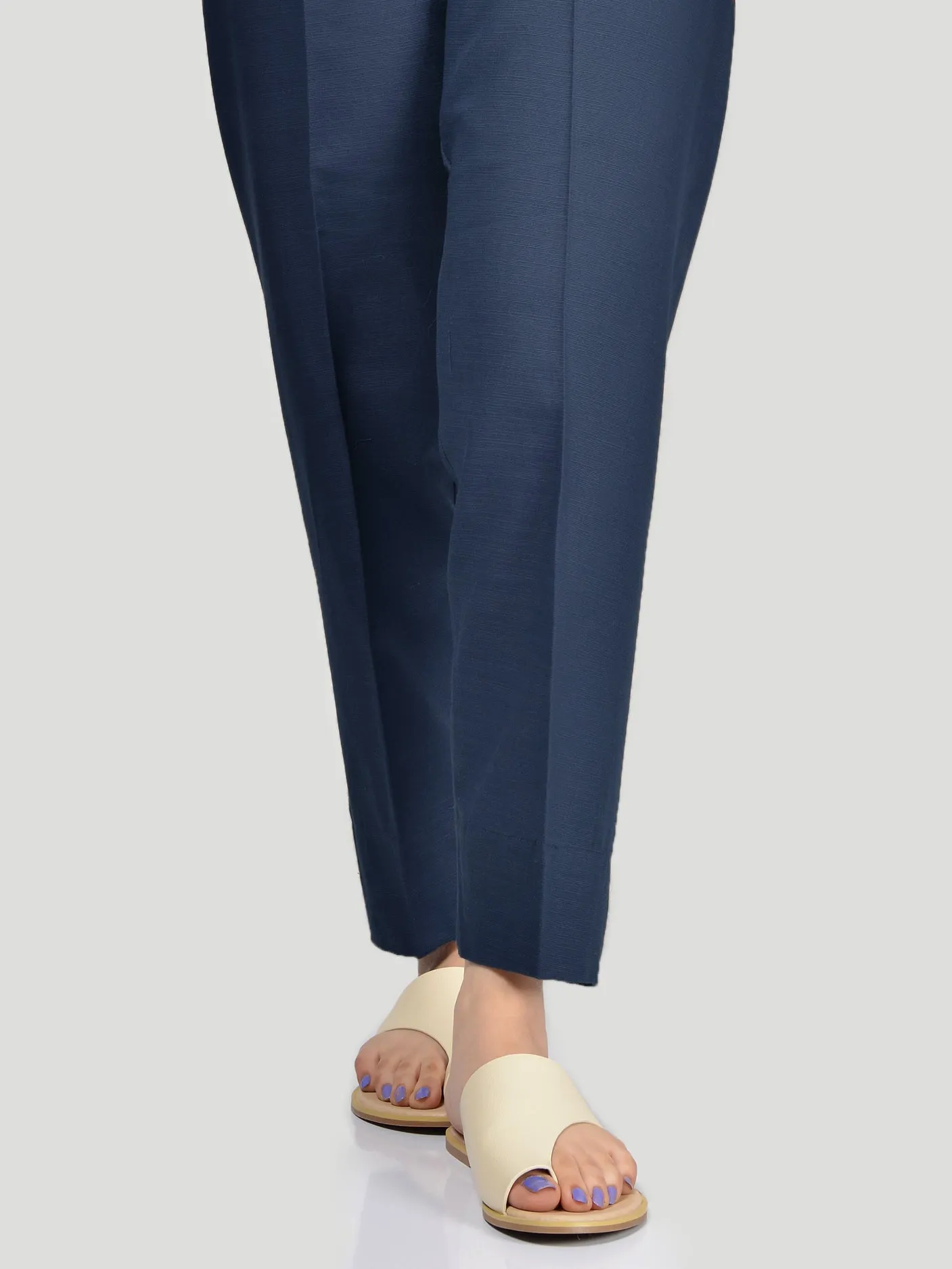 Straight Trouser-Blue