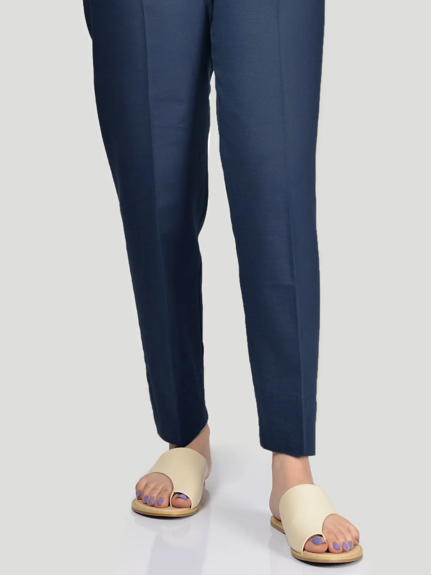 Straight Trouser-Blue