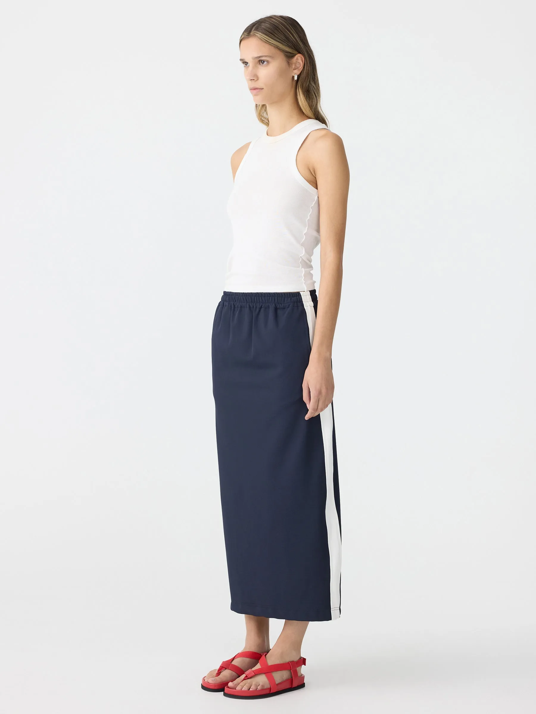 Stretch Twill Pull On Skirt