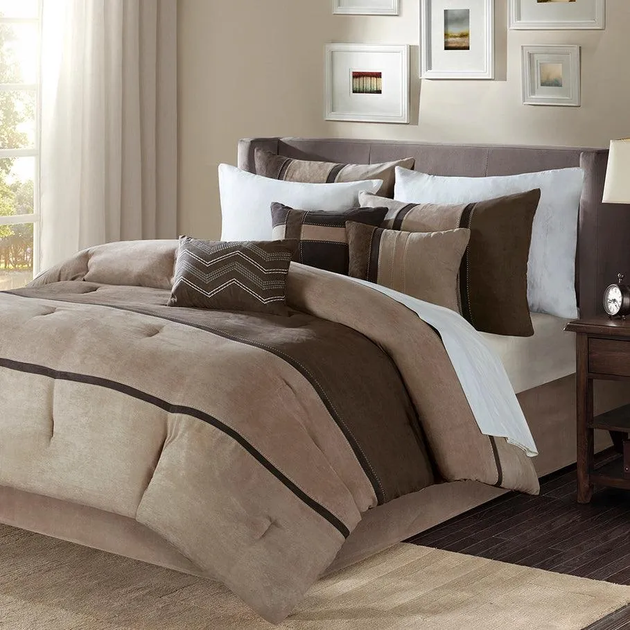 Suede Rustic Comforter Duvet Set