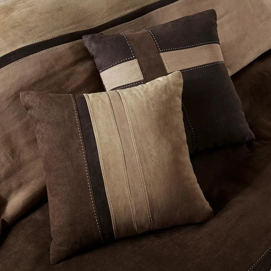Suede Rustic Comforter Duvet Set