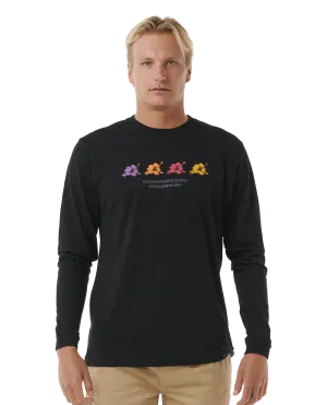 Surf Revival Hoffman Long Sleeve T-Shirt in Black