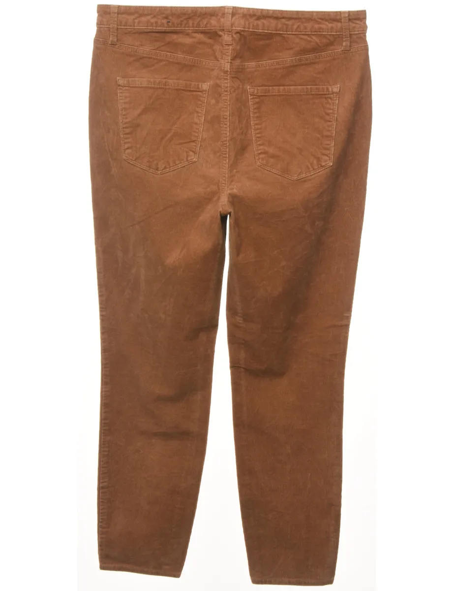 Talbots Brown Corduroy Trousers - W35 L27