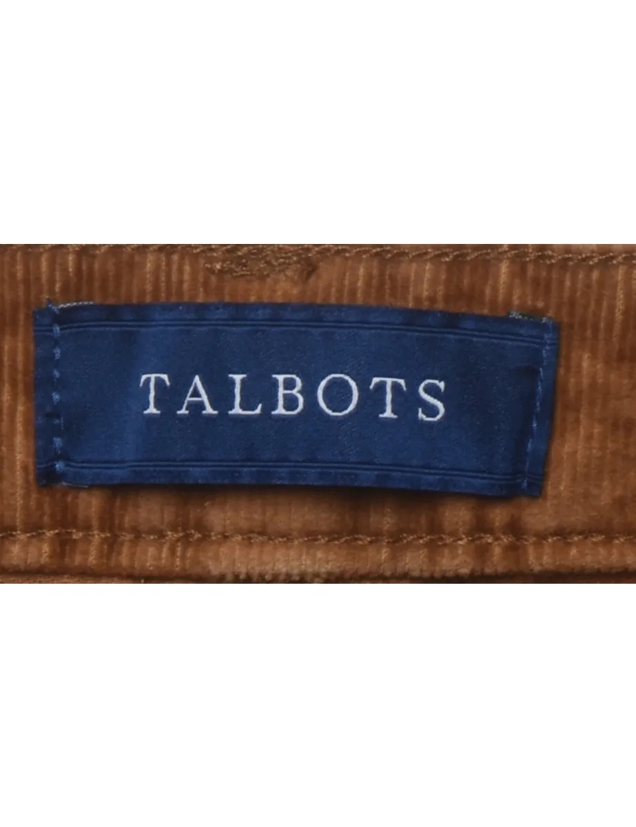 Talbots Brown Corduroy Trousers - W35 L27
