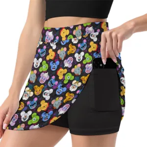 The Magical Gang Athletic A-Line Skirt With Pocket Solid Shorts