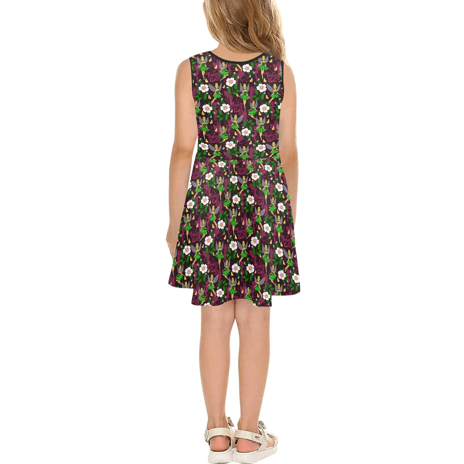 Tinker Bell Girls' Sleeveless Sundress
