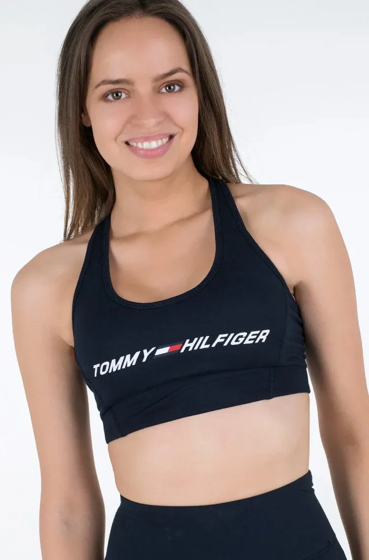 Tommy Hilfiger Performance Mid Intensity Graphic Bra -NAVY