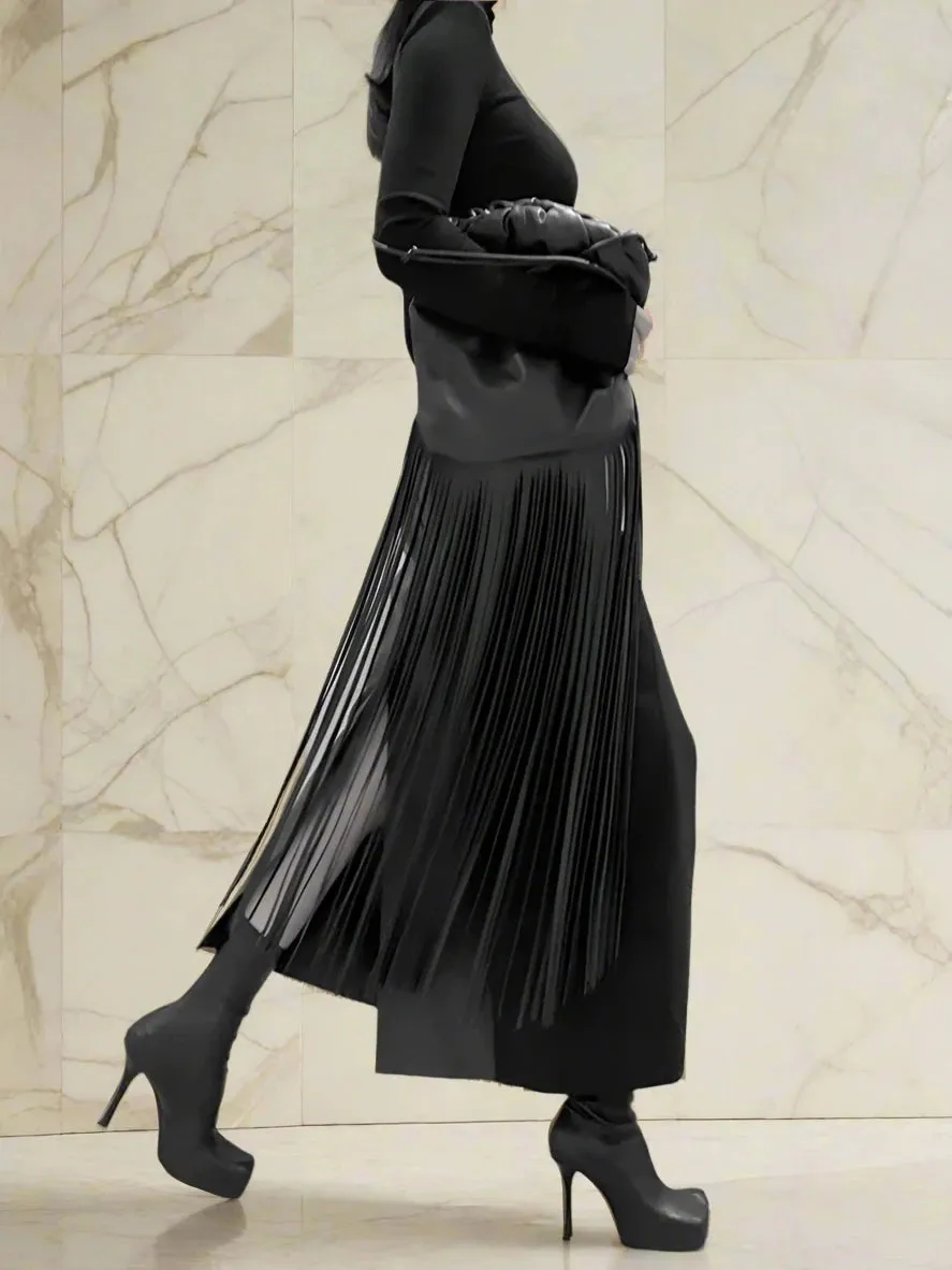 Tracing The Wind Midi Skirt