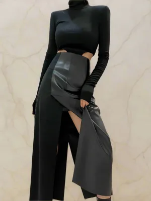 Tracing The Wind Midi Skirt