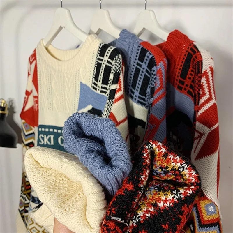 Ugly Christmas Sweater Y2K Oversize Knitted