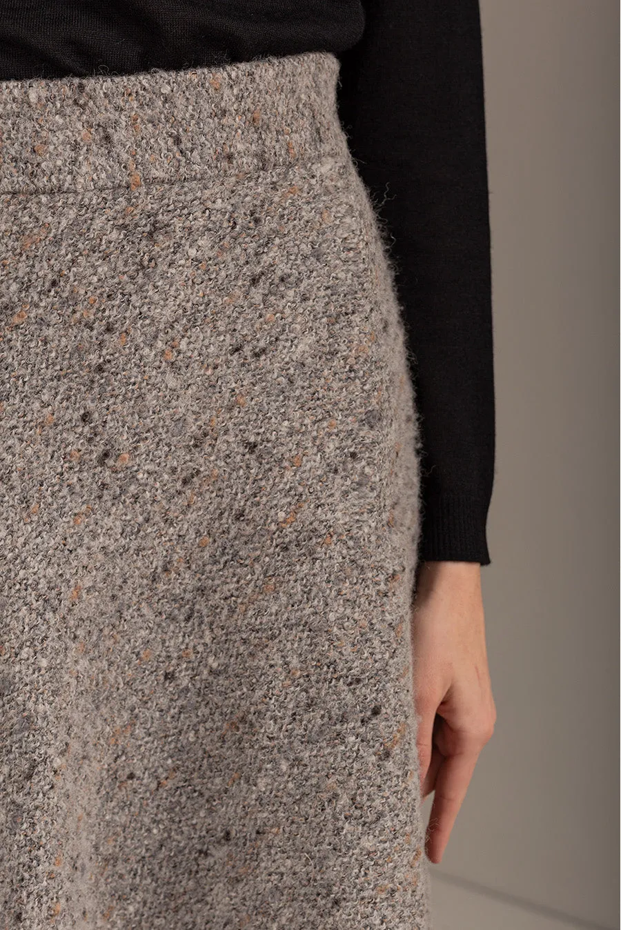 Uliana Skirt Baby Alpaca Color Grey