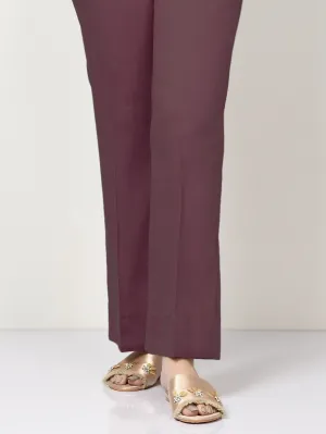 Unstitched Cambric Trouser - Plum