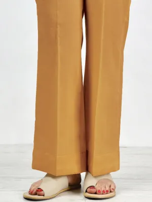 Unstitched Winter Cotton Trouser - Yellow
