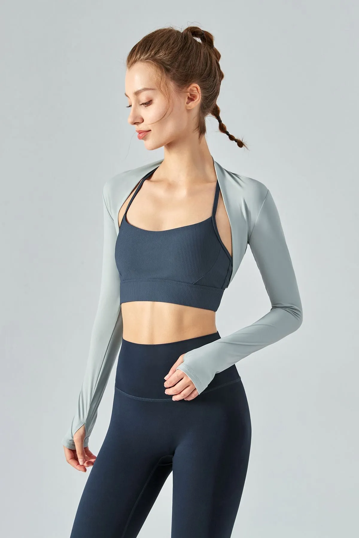 UPF50  Slim Fit Cooling Shawl Arm Sleeves