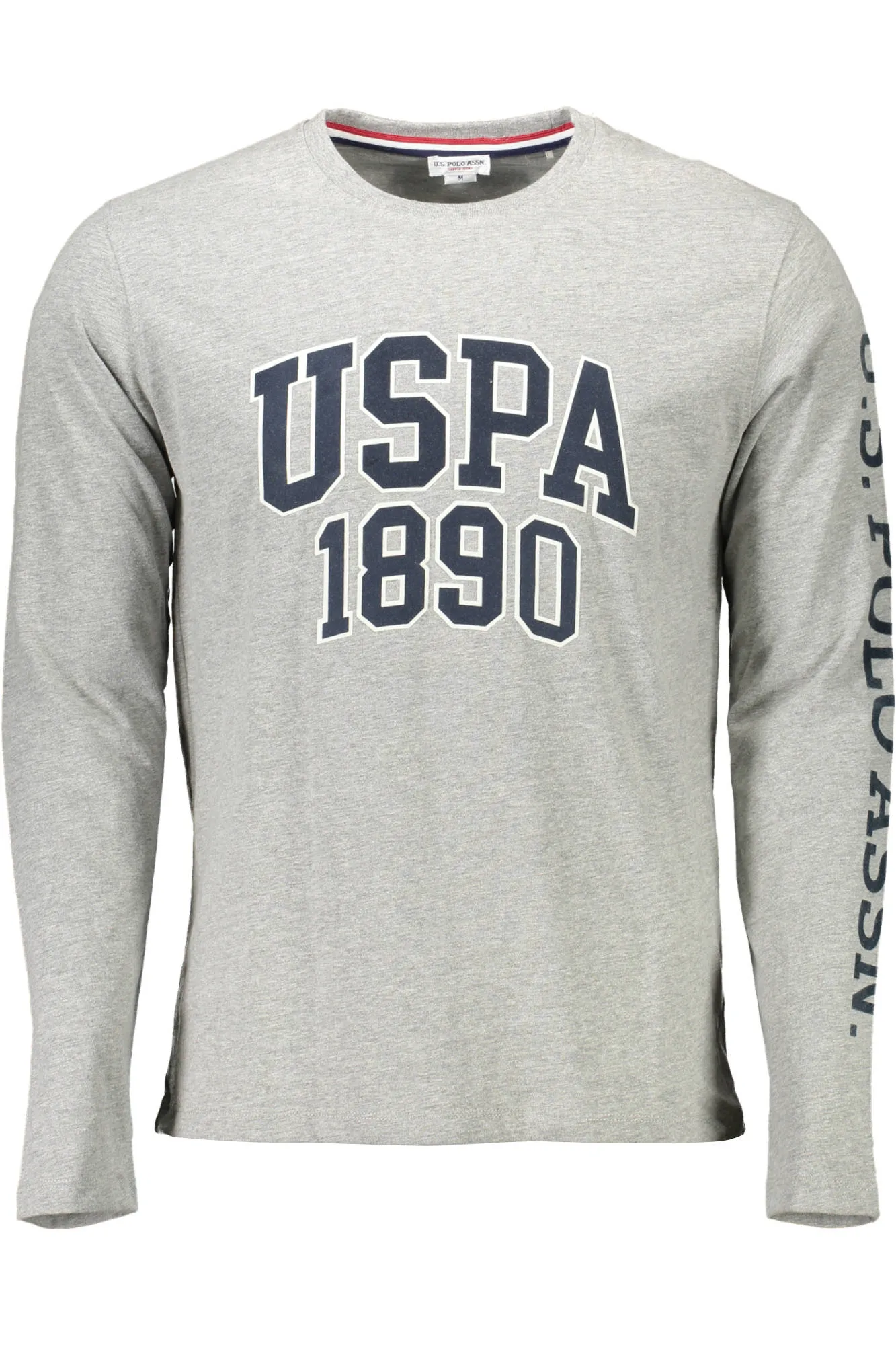 US POLO GRAY MEN&#39;S LONG SLEEVE T-SHIRT