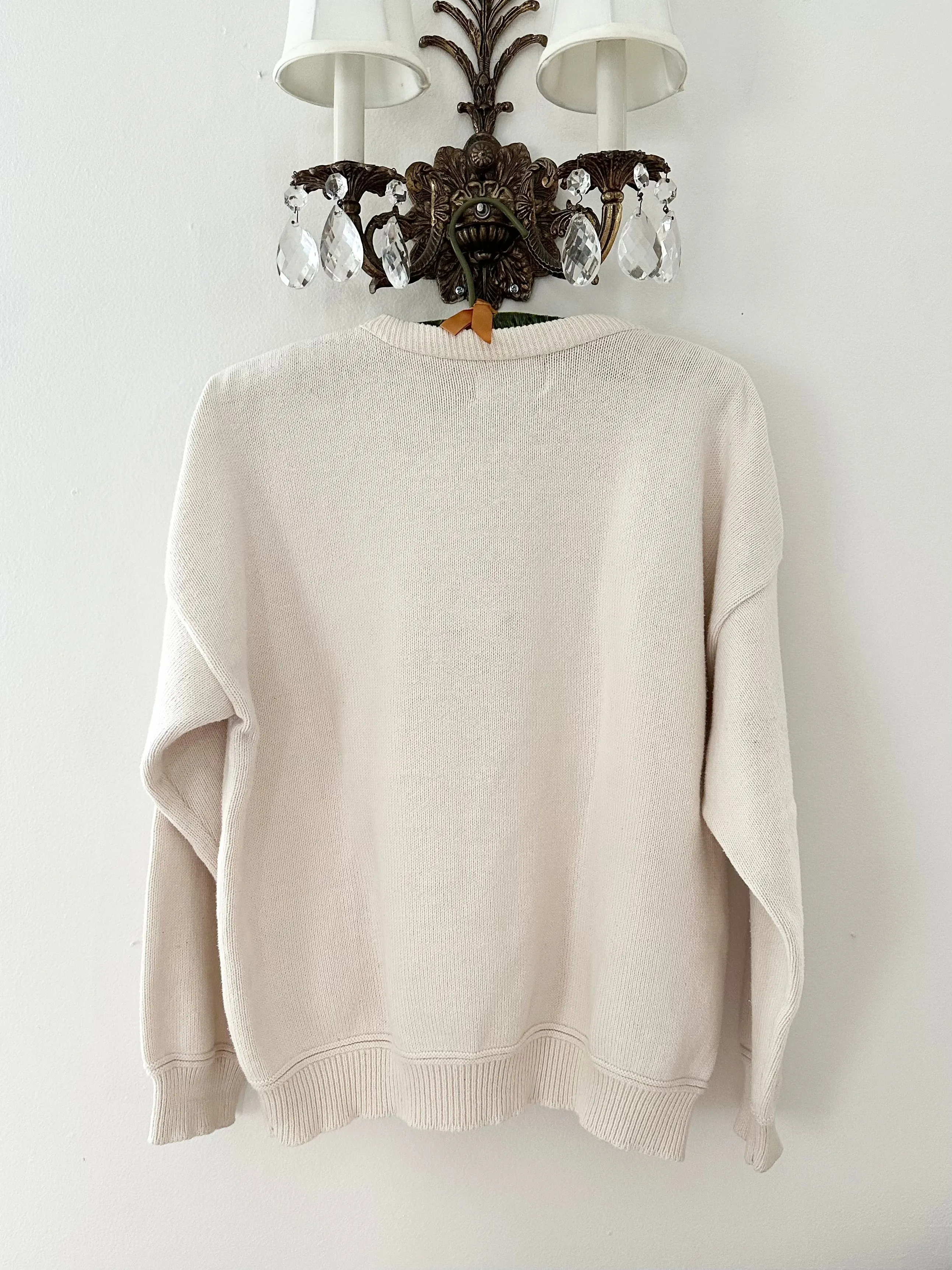 Vintage 1920s Style Woman Golf Sweater (XL)