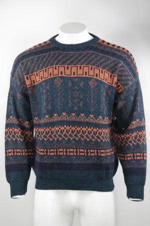 Vintage 80/90s Patterned jumper  - XL