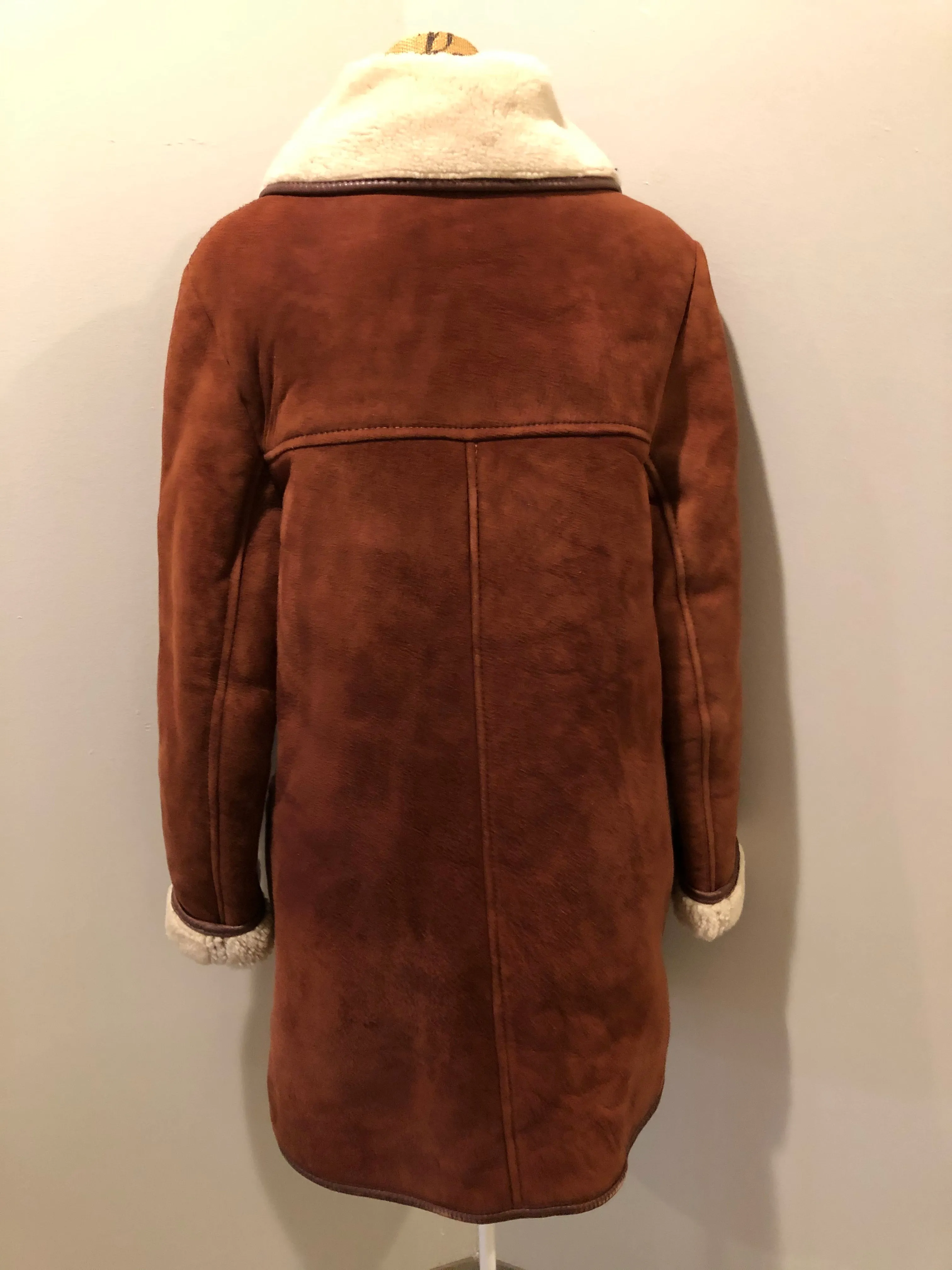 Vintage Antartex Rust Shearling Coat SOLD