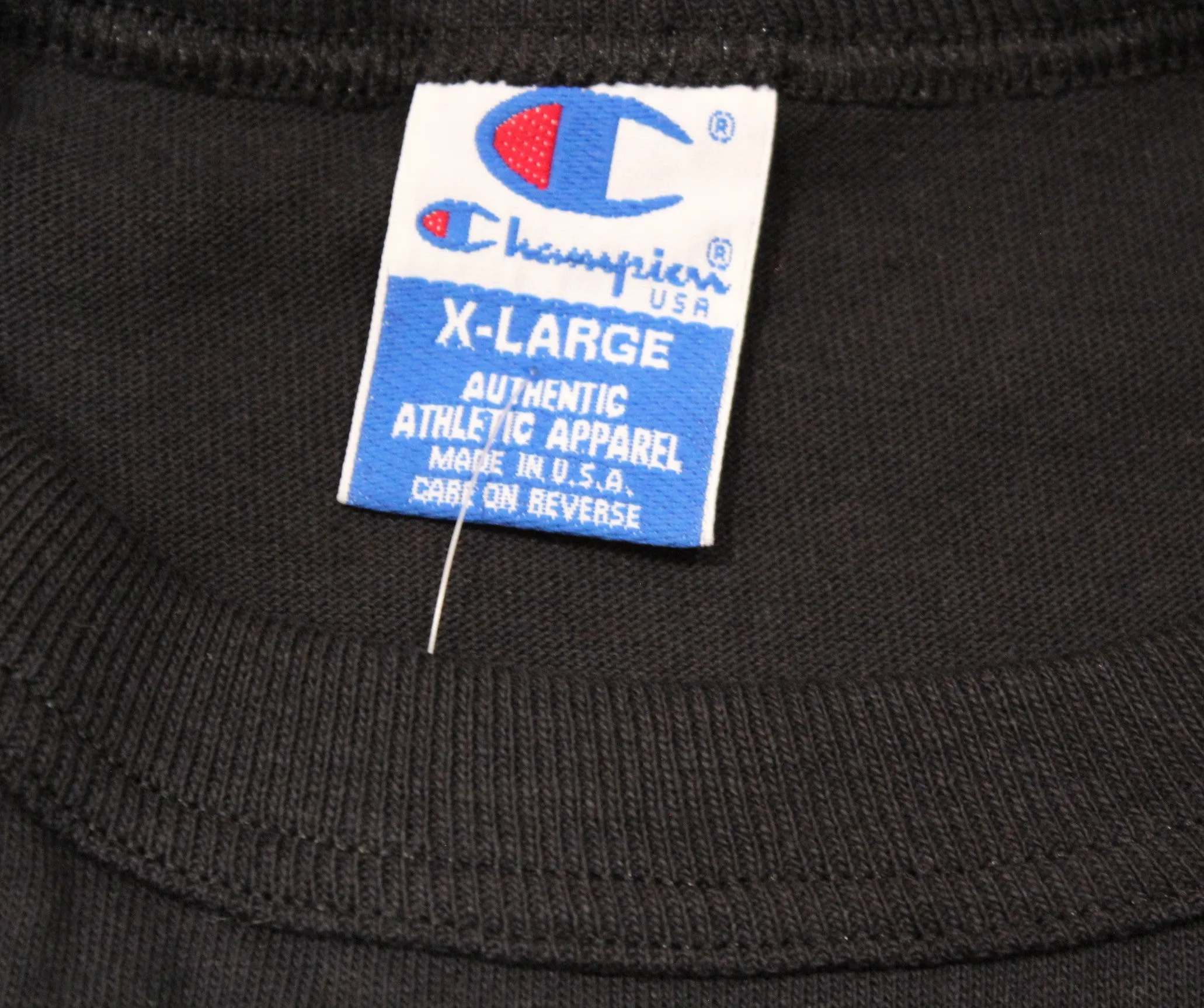 Vintage Black Champion "Logo" T-Shirt